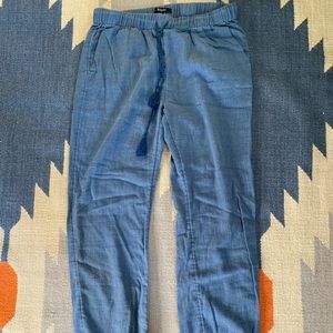 Madewell Linen Joggers Sz Small